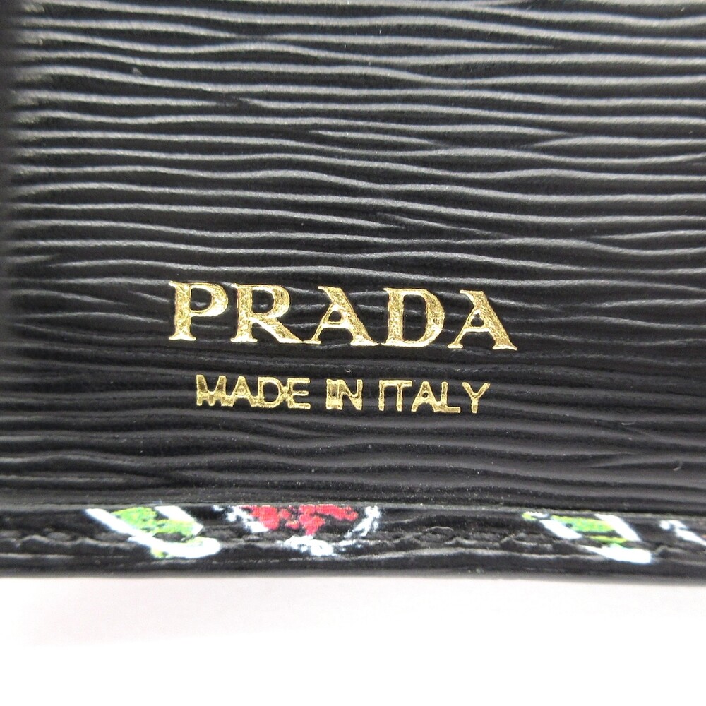 Prada Bifold Wallet 1MV204 Black Pink Multi - Picture 5 of 7